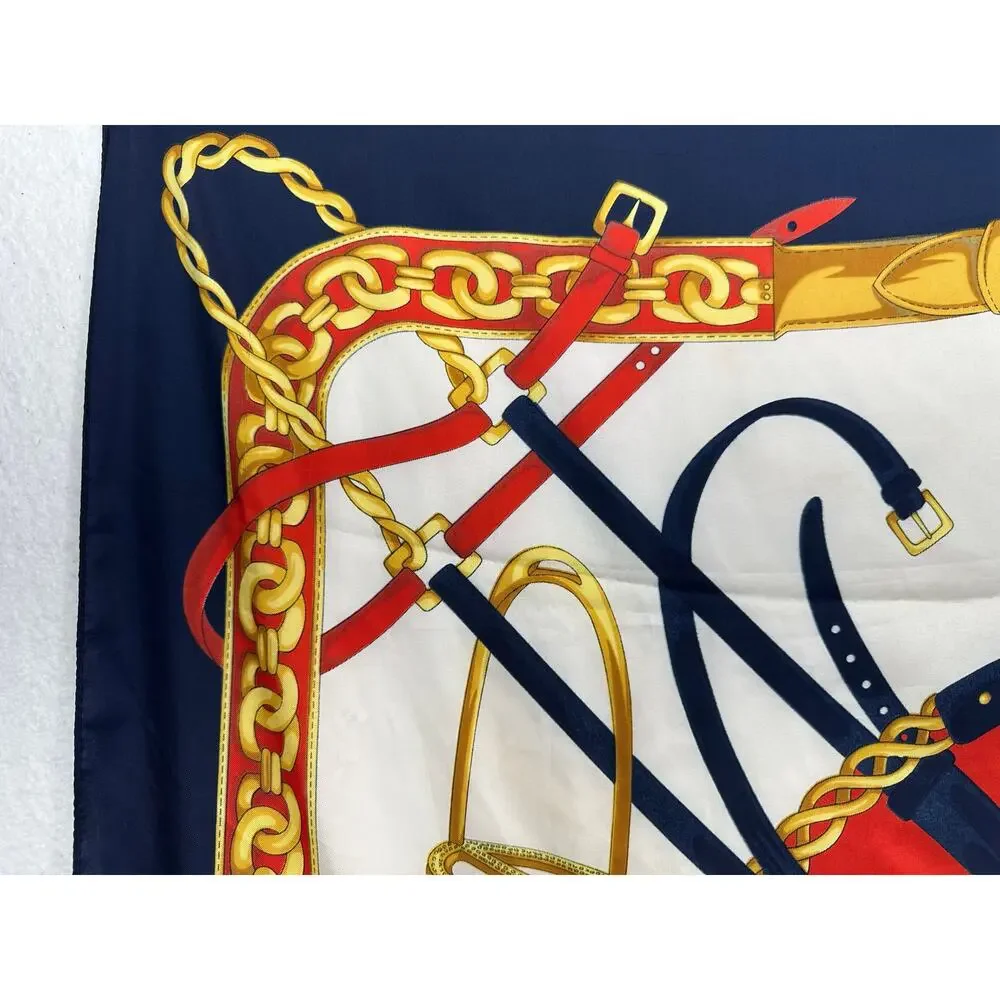 Large Square 100% Silk Scarf 34.5